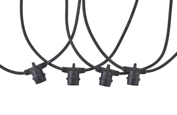 Festoon cable - 12mtrs 1mtr spacing with screw in lampholders