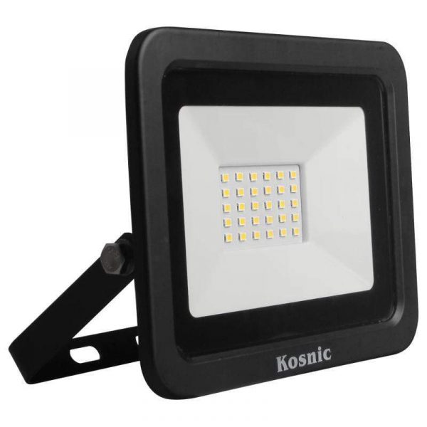 Kosnic 10w LED Black Floodlight Cool White