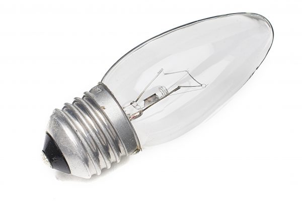 40w ES clear candle
