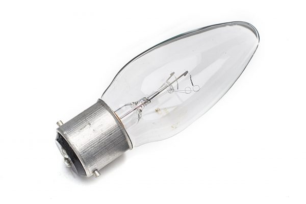 25w BC clear candle