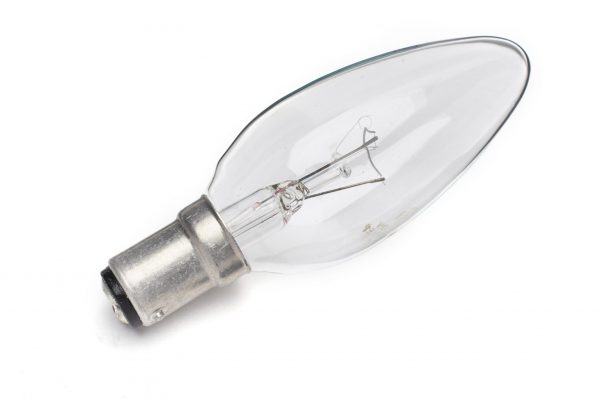 40w SBC clear candle