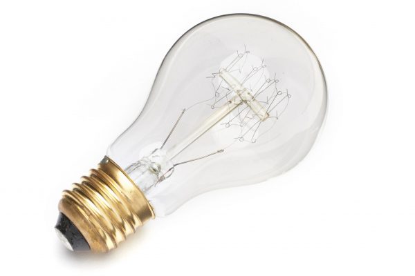 40w es screw-in GLS (standard clear light bulb)